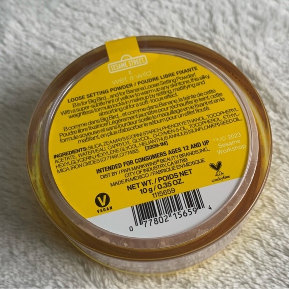NEW Wet n Wild x Sesame Street Loose Banana Powder B is for Bananas SEALED - Picture 2 of 9